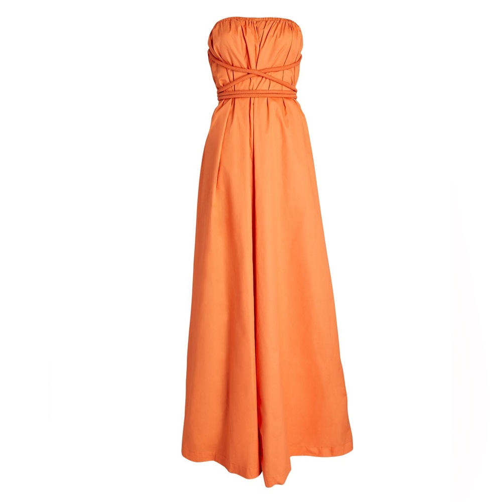 Andrea Iyamah 
Juma Strapless Coton Wide-Leg